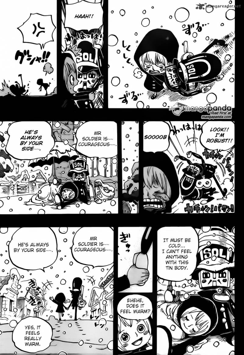 One Piece Manga Chapter 721 page 14 - Rebecca and Soldier-san