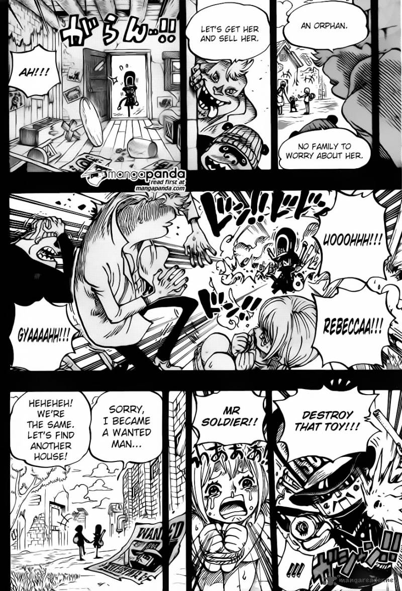One Piece Manga Chapter 721 page 17 - Rebecca and Soldier-san