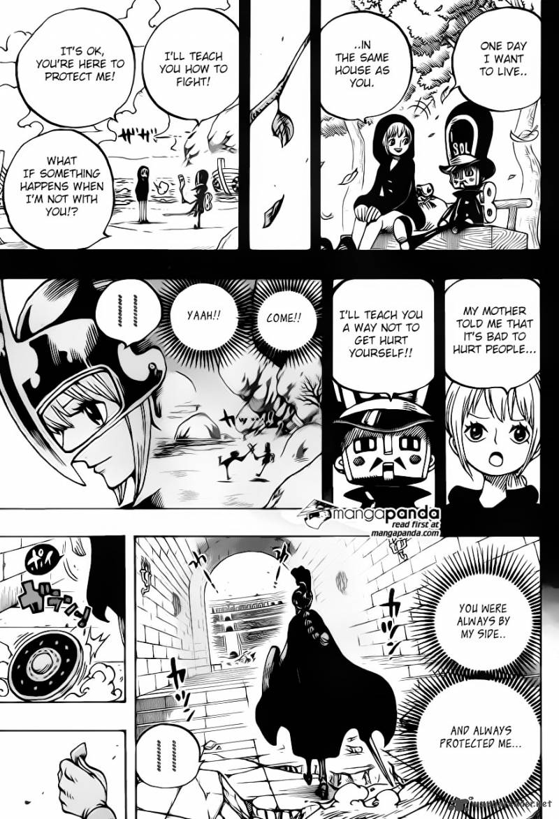 One Piece Manga Chapter 721 page 18 - Rebecca and Soldier-san
