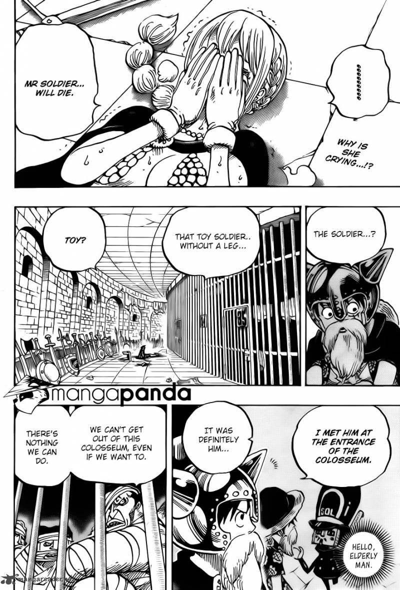 One Piece Manga Chapter 721 page 3 - Rebecca and Soldier-san