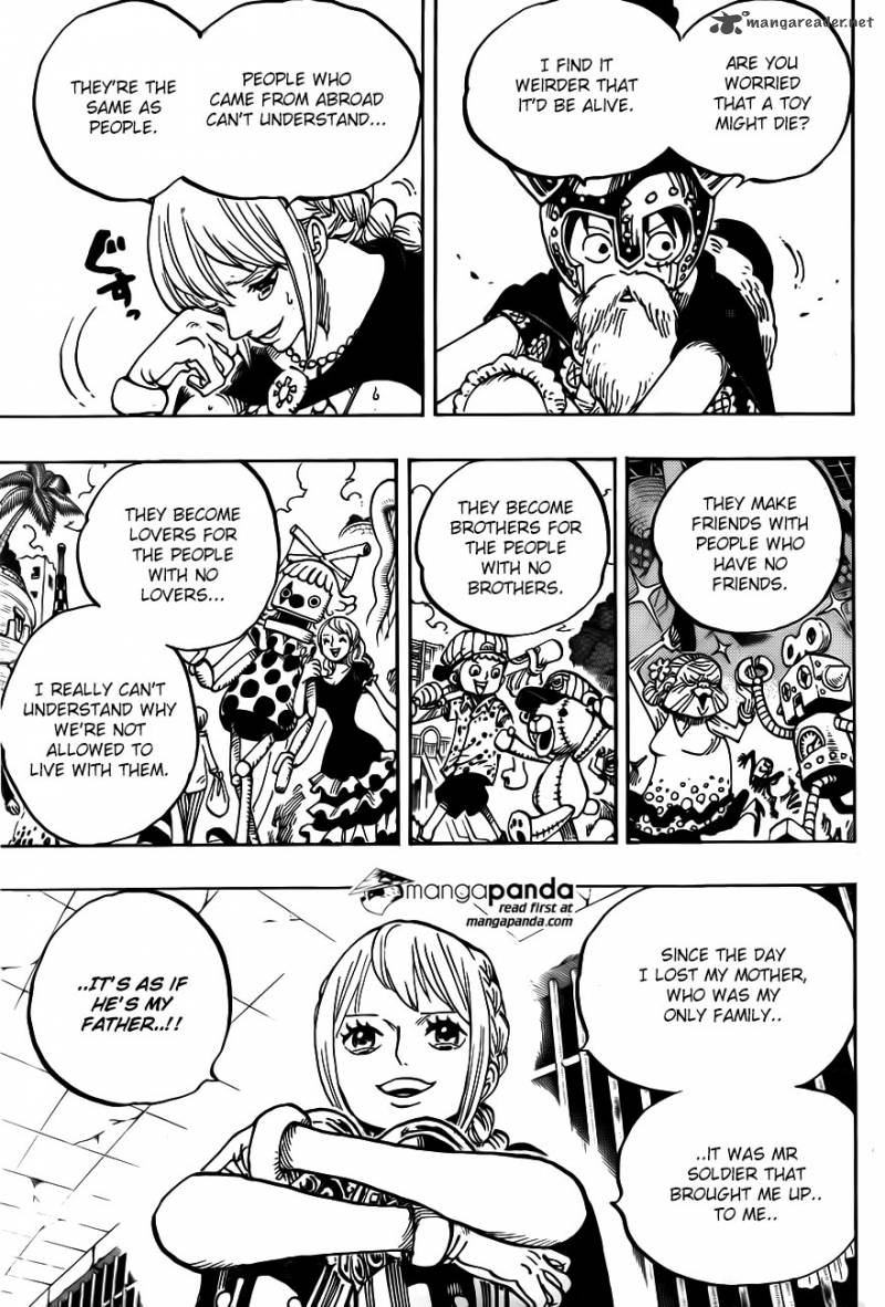 One Piece Manga Chapter 721 page 4 - Rebecca and Soldier-san