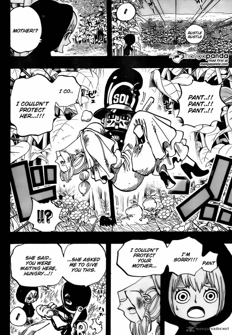 One Piece Manga Chapter 721 page 9 - Rebecca and Soldier-san