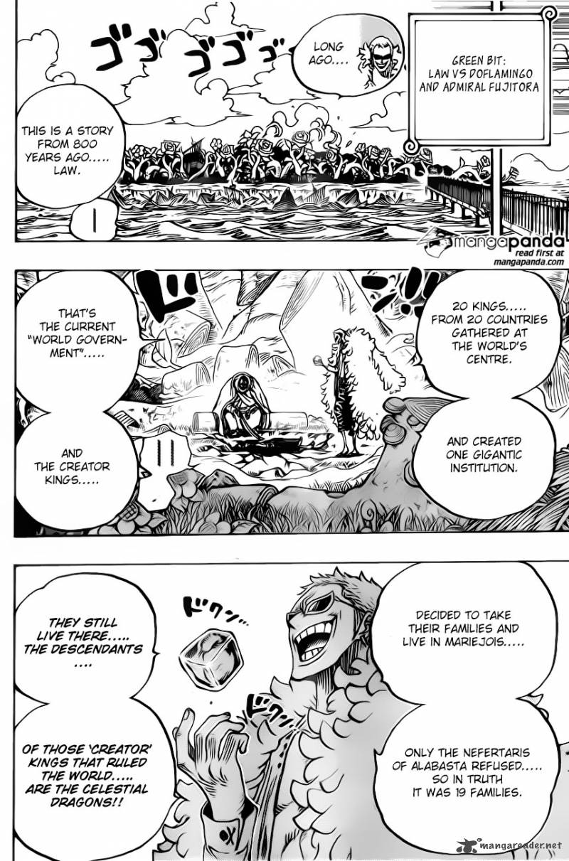 One Piece Manga Chapter 722 page 18 - Royal Bloodlines