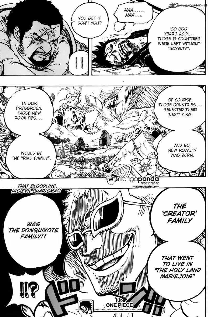 One Piece Manga Chapter 722 page 19 - Royal Bloodlines