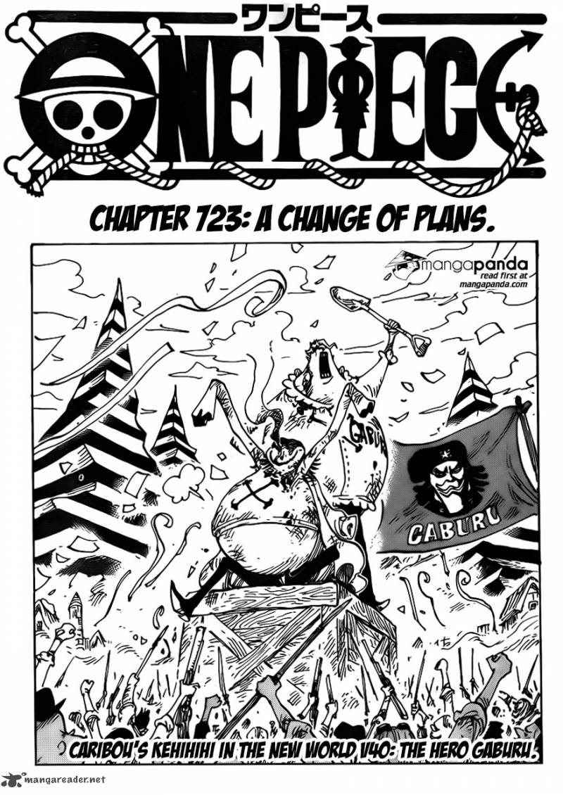 One Piece Manga Chapter 723 page 1 - Change of Plans