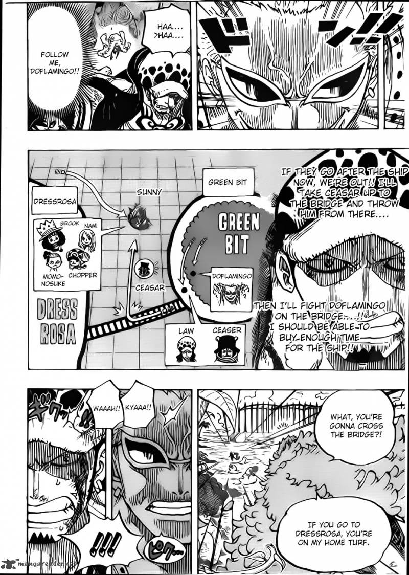 One Piece Manga Chapter 723 page 16 - Change of Plans