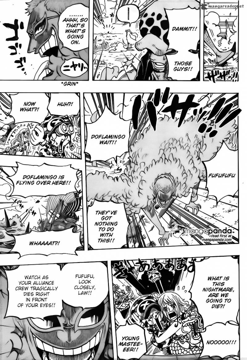 One Piece Manga Chapter 723 page 17 - Change of Plans