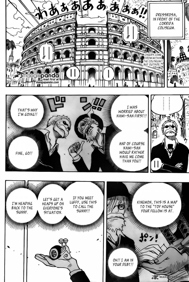 One Piece Manga Chapter 723 page 2 - Change of Plans