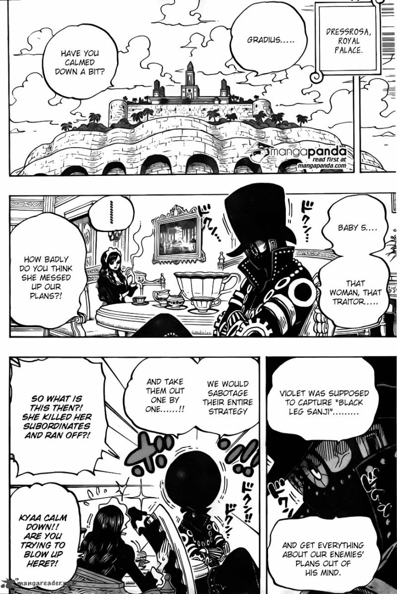 One Piece Manga Chapter 723 page 4 - Change of Plans