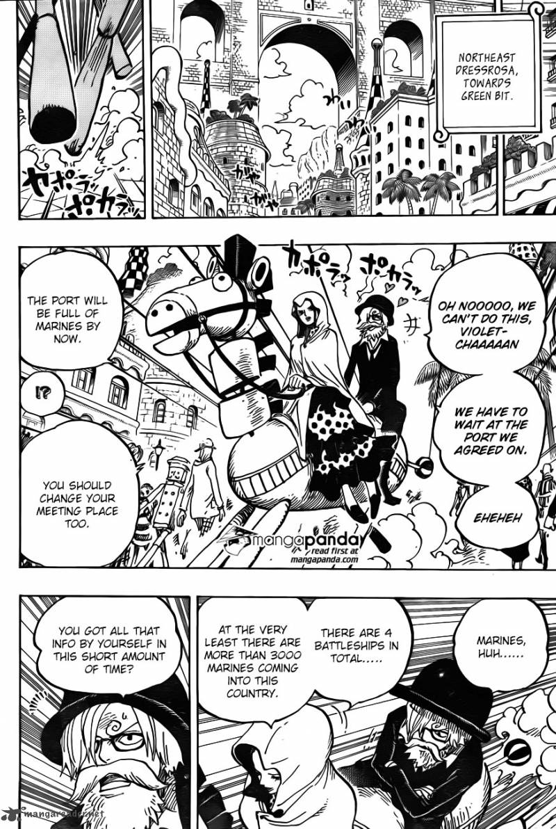 One Piece Manga Chapter 723 page 6 - Change of Plans