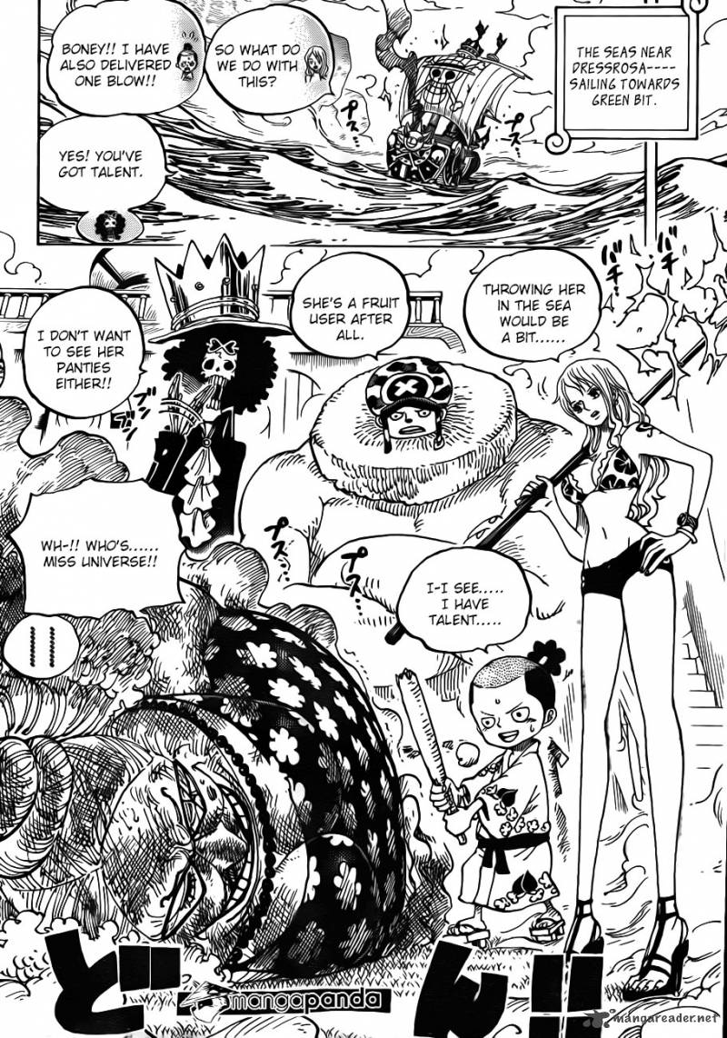 One Piece Manga Chapter 723 page 8 - Change of Plans