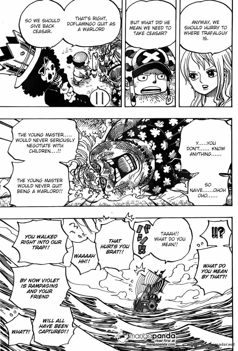 One Piece Manga Chapter 723 page 9 - Change of Plans