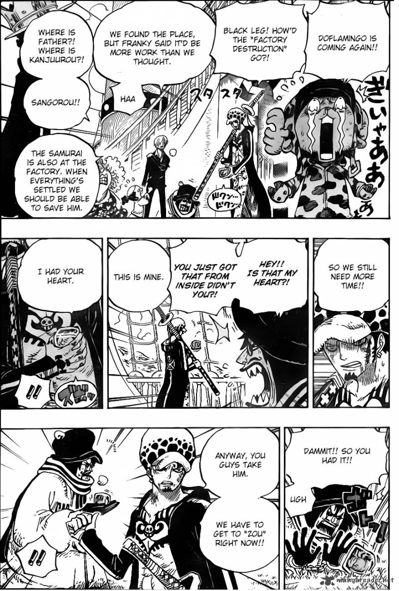 One Piece Manga Chapter 724 page 11 - Law's Plan