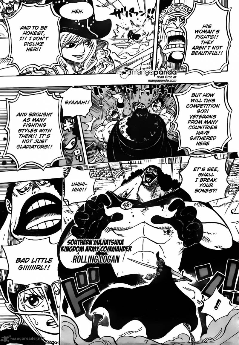 One Piece Manga Chapter 725 page 14 - The Undefeated Woman