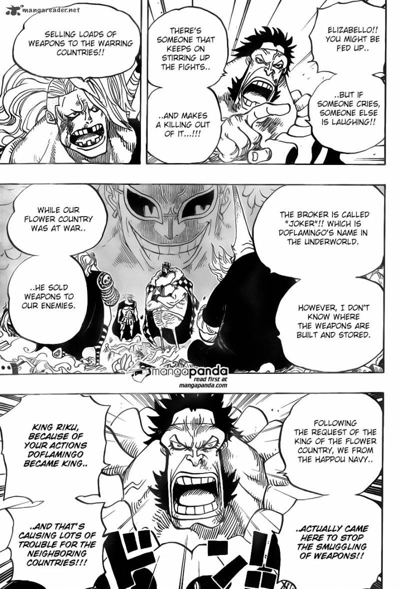 One Piece Manga Chapter 726 page 7 - The Riku Family
