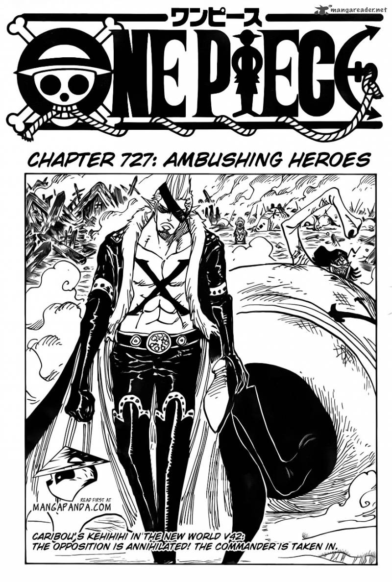 One Piece Manga Chapter 727 page 2 - The Lurking Hero