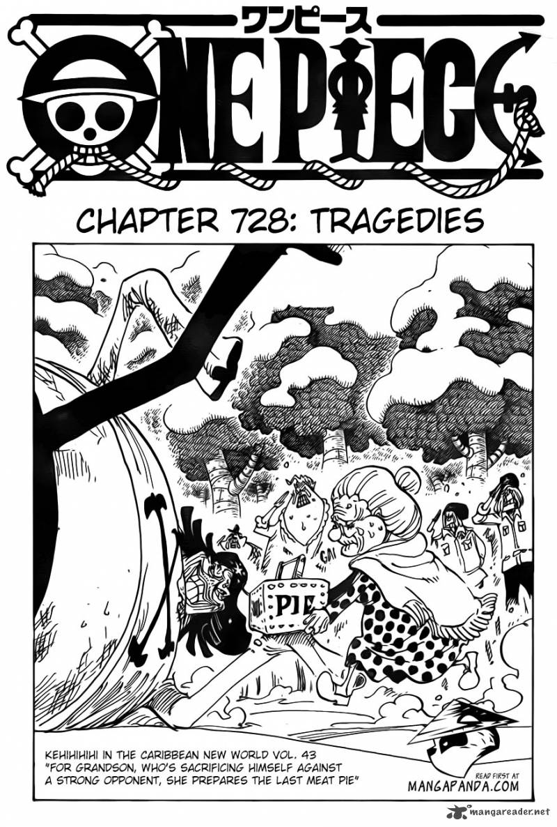 One Piece Manga Chapter 728 page 1 - The Number of Tragedies