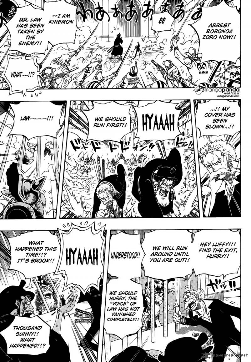 One Piece Manga Chapter 730 page 10 - 3 Cards