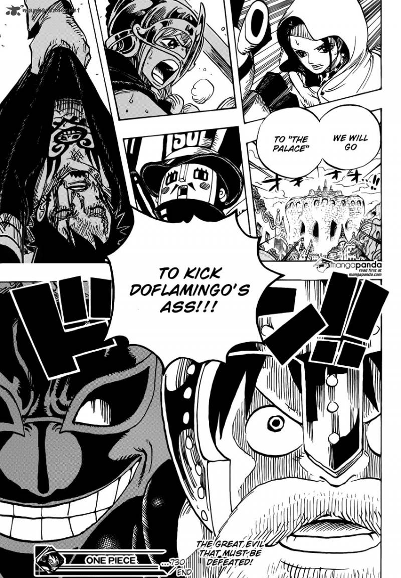 One Piece Manga Chapter 730 page 17 - 3 Cards