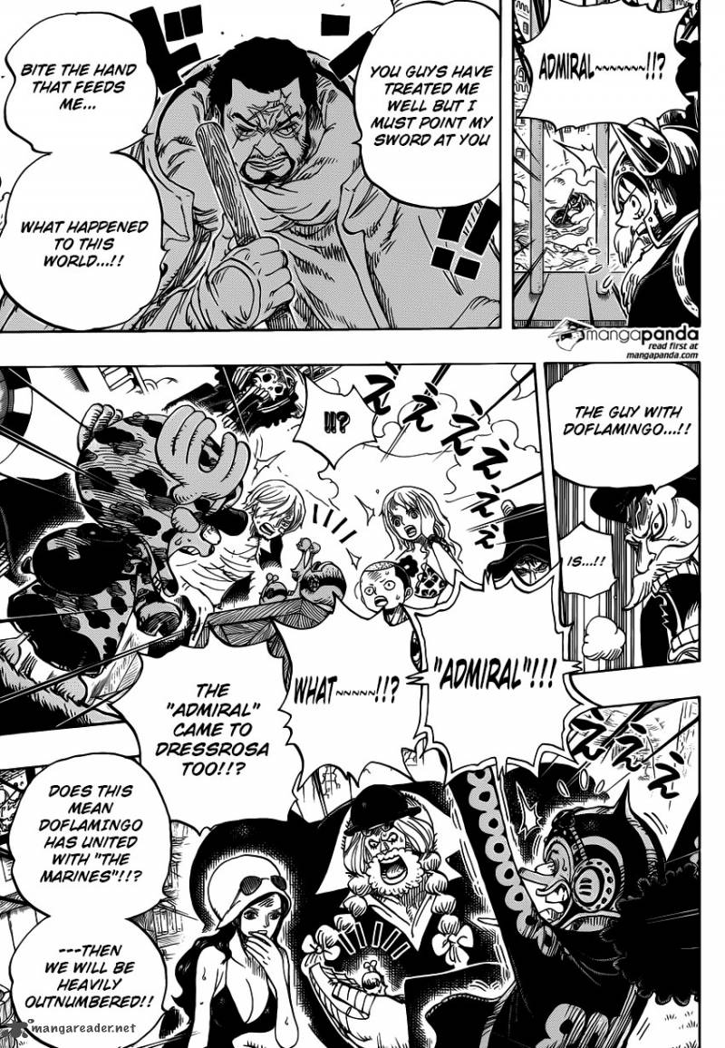 One Piece Manga Chapter 730 page 8 - 3 Cards
