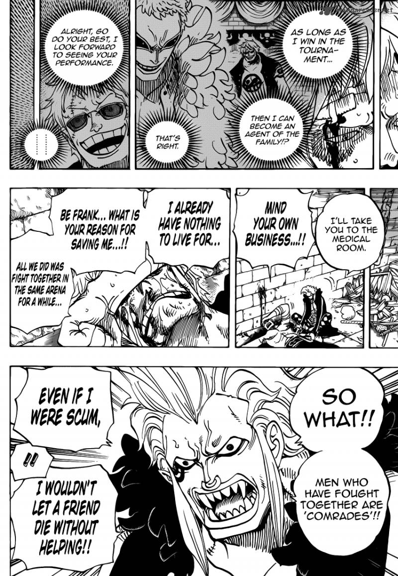 One Piece Manga Chapter 731 page 4 - Operation Dressrosa SOP