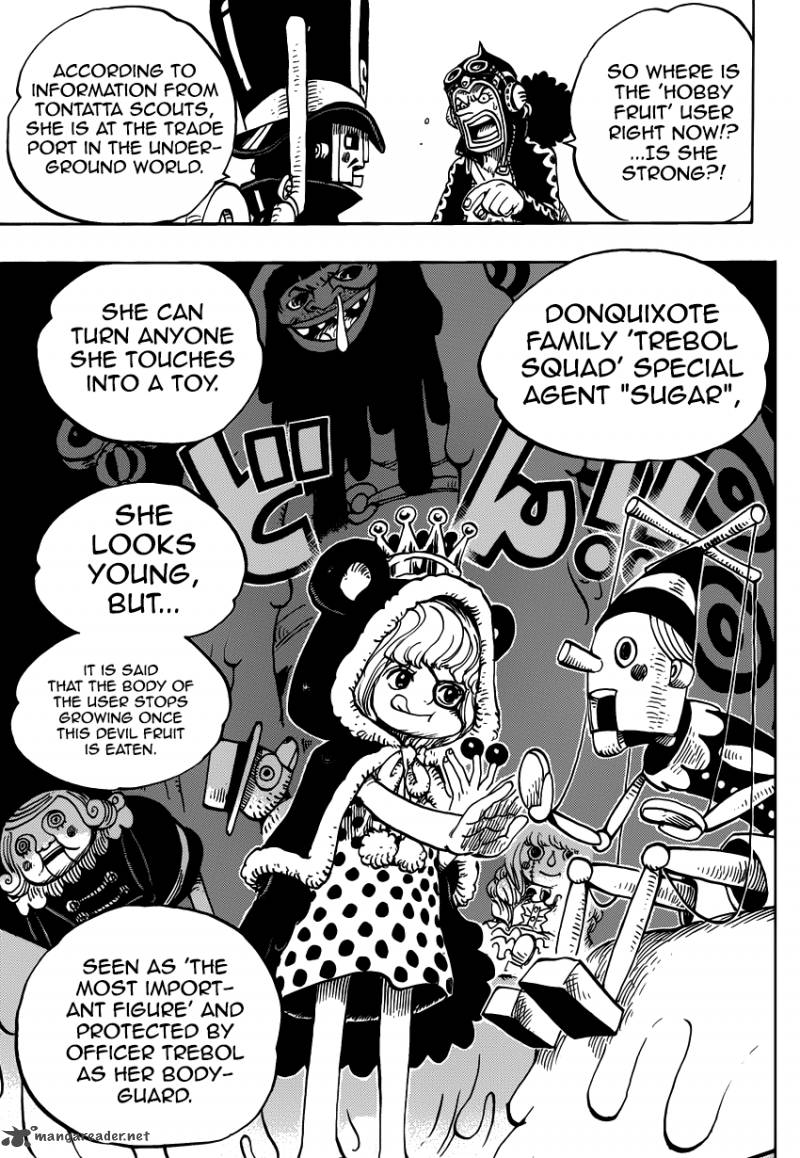 One Piece Manga Chapter 731 page 9 - Operation Dressrosa SOP