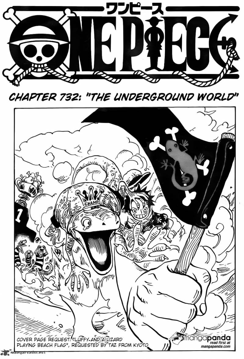 One Piece Manga Chapter 732 page 1 - An Underground World