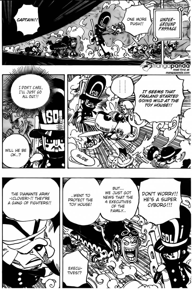 One Piece Manga Chapter 732 page 12 - An Underground World