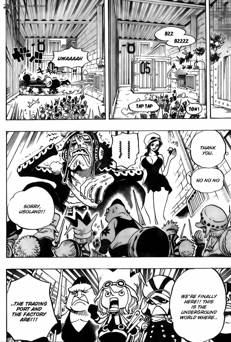 One Piece Manga Chapter 732 page 15 - An Underground World