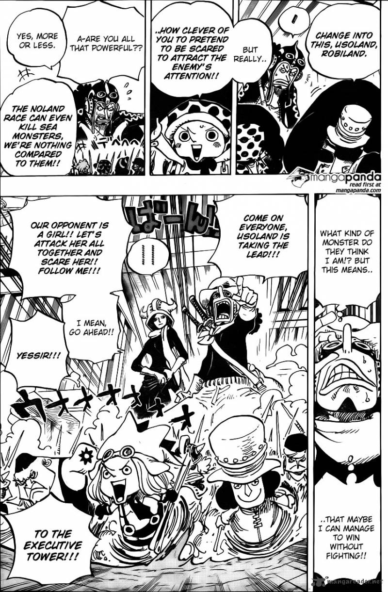 One Piece Manga Chapter 733 page 10 - What Soldier-san Wants