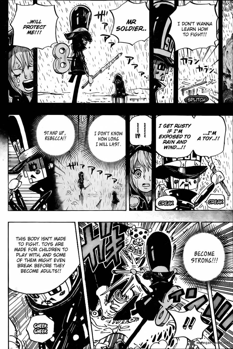 One Piece Manga Chapter 733 page 15 - What Soldier-san Wants