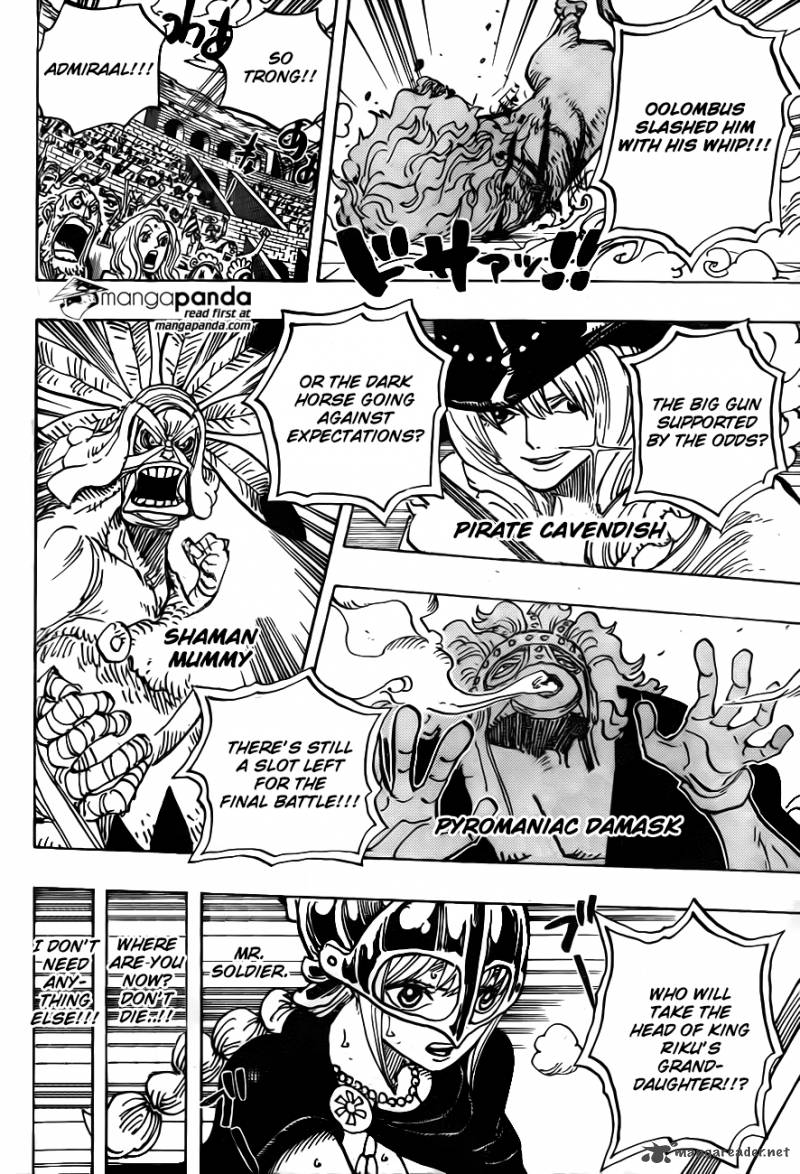 One Piece Manga Chapter 733 page 5 - What Soldier-san Wants