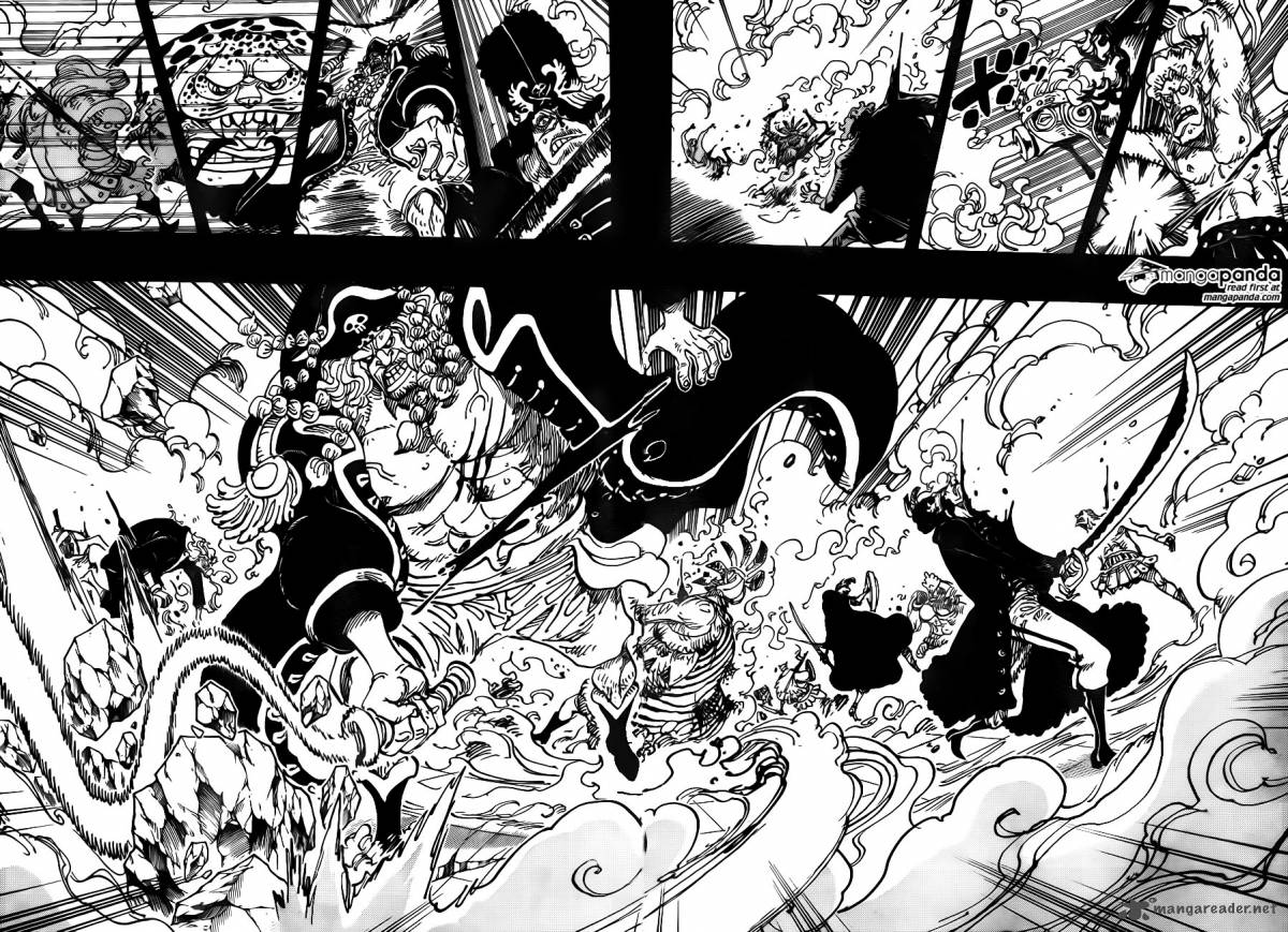 One Piece Manga Chapter 734 page 11 - The Kamaitachi of Rommel