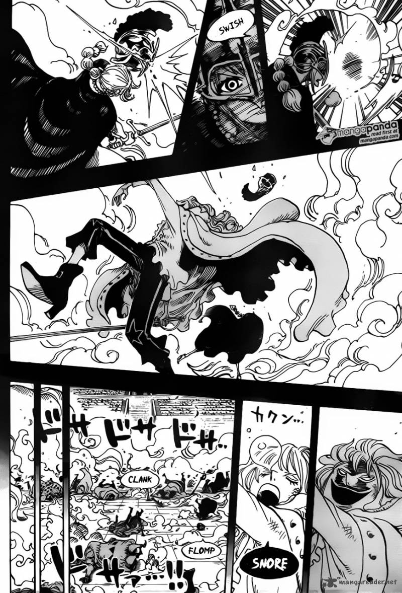 One Piece Manga Chapter 734 page 12 - The Kamaitachi of Rommel