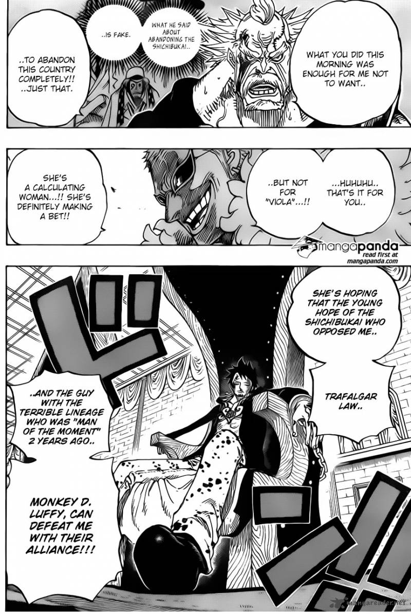 One Piece Manga Chapter 734 page 16 - The Kamaitachi of Rommel