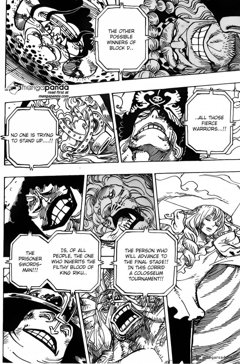 One Piece Manga Chapter 734 page 5 - The Kamaitachi of Rommel
