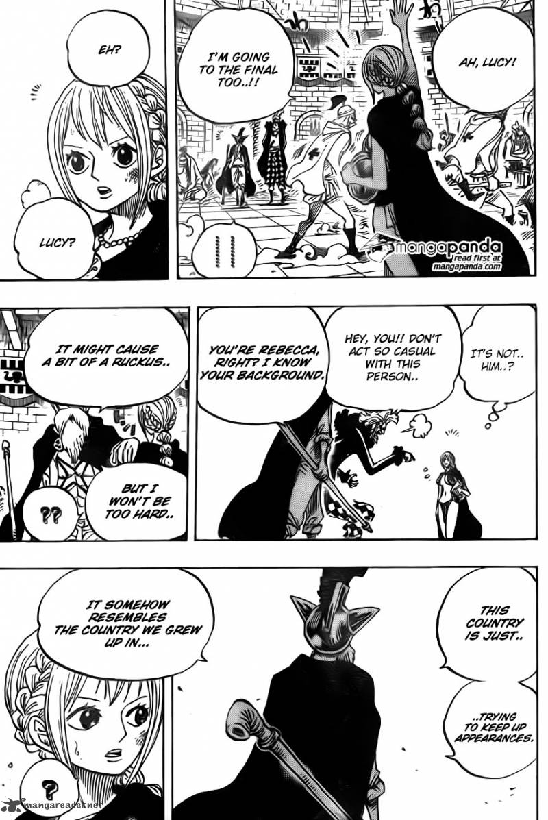 One Piece Manga Chapter 735 page 4 - Fujitora's Intention
