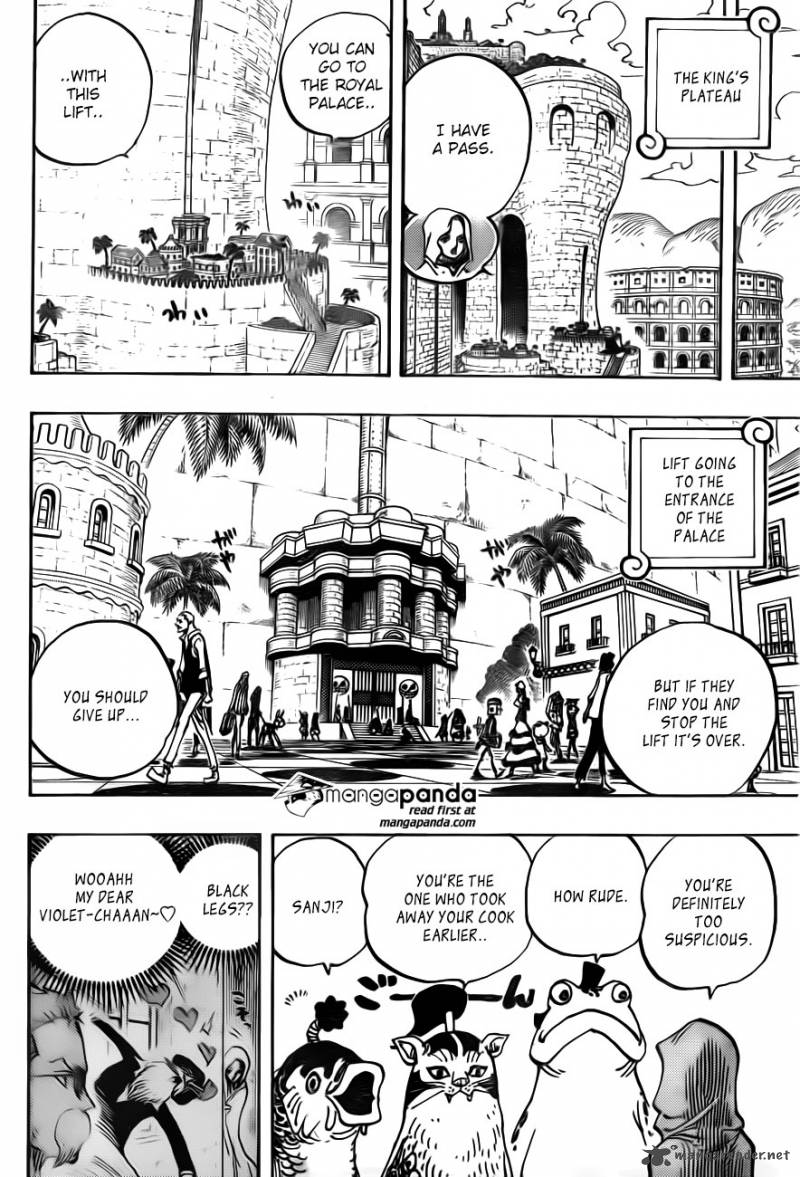 One Piece Manga Chapter 735 page 5 - Fujitora's Intention