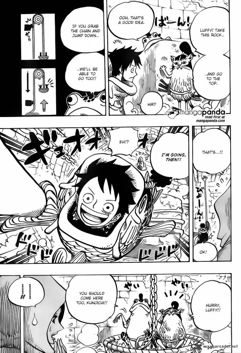 One Piece Manga Chapter 735 page 8 - Fujitora's Intention