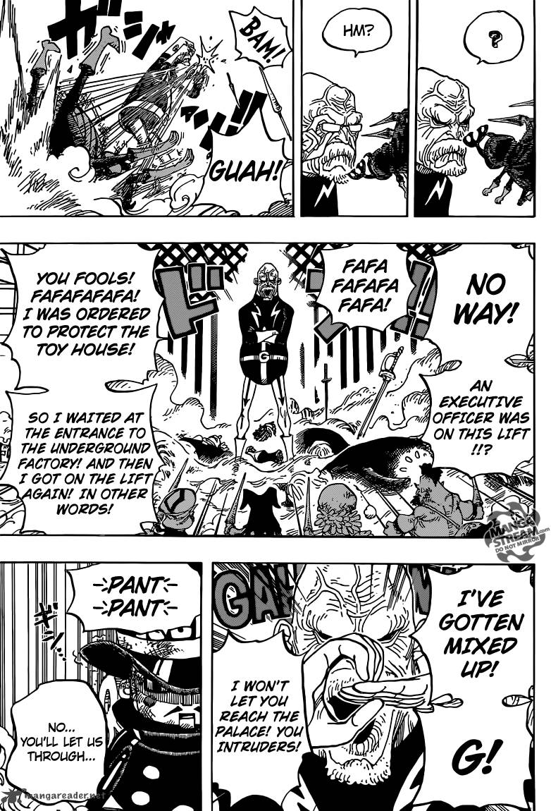 One Piece Manga Chapter 736 page 15 - Executive Officer Diamante