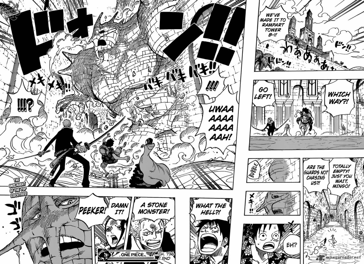 One Piece Manga Chapter 736 page 16 - Executive Officer Diamante