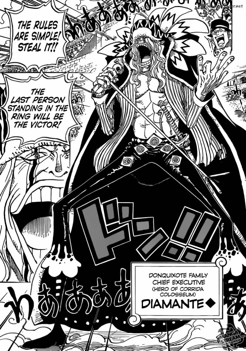 One Piece Manga Chapter 736 page 8 - Executive Officer Diamante