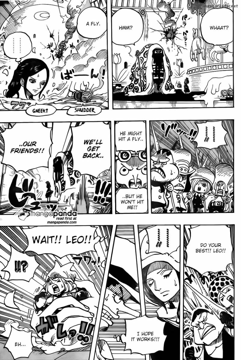 One Piece Manga Chapter 738 page 4 - Trebol Army, Special Officer Sugar