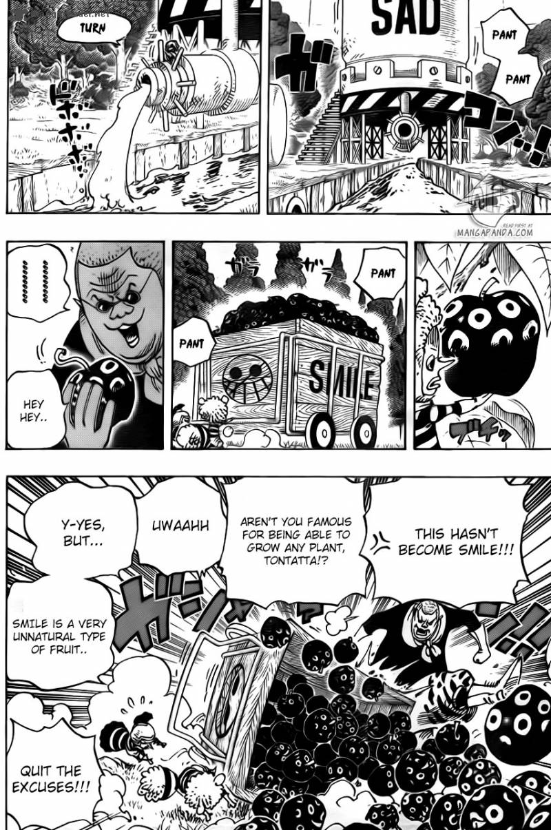 One Piece Manga Chapter 738 page 6 - Trebol Army, Special Officer Sugar