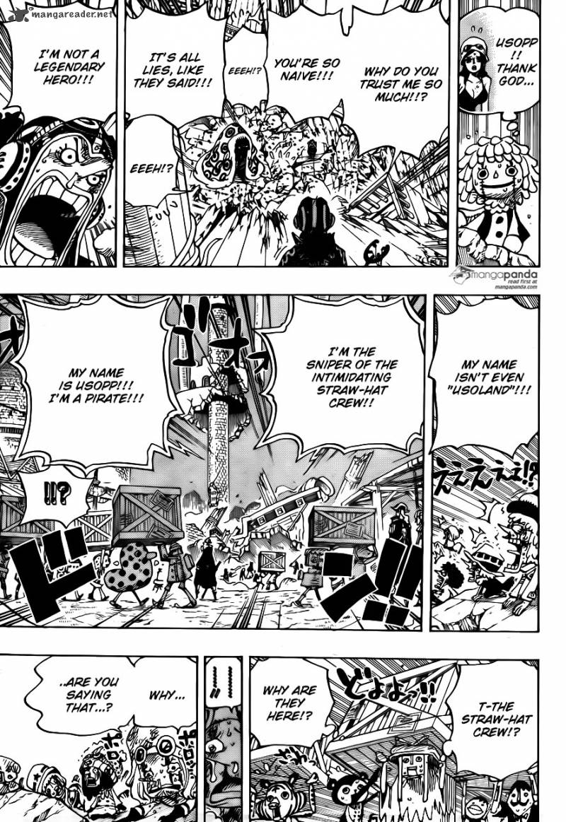 One Piece Manga Chapter 741 page 10 - Usoland the Liar