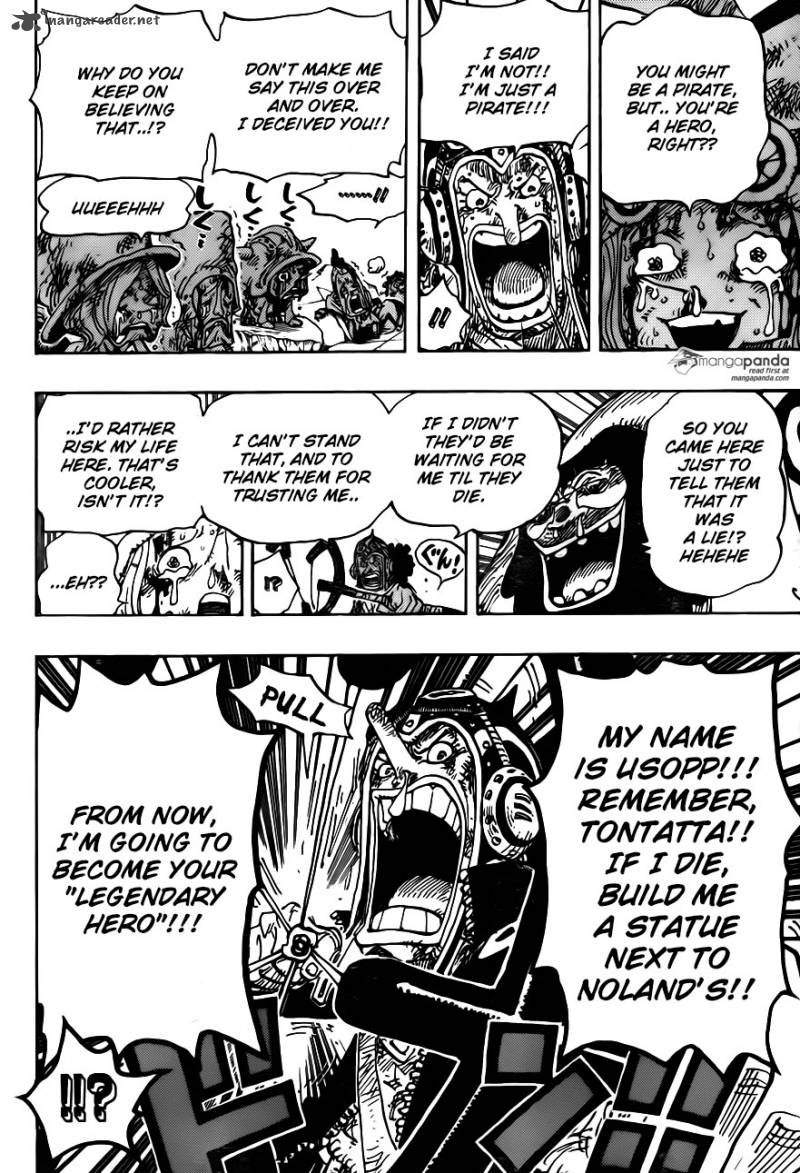 One Piece Manga Chapter 741 page 11 - Usoland the Liar