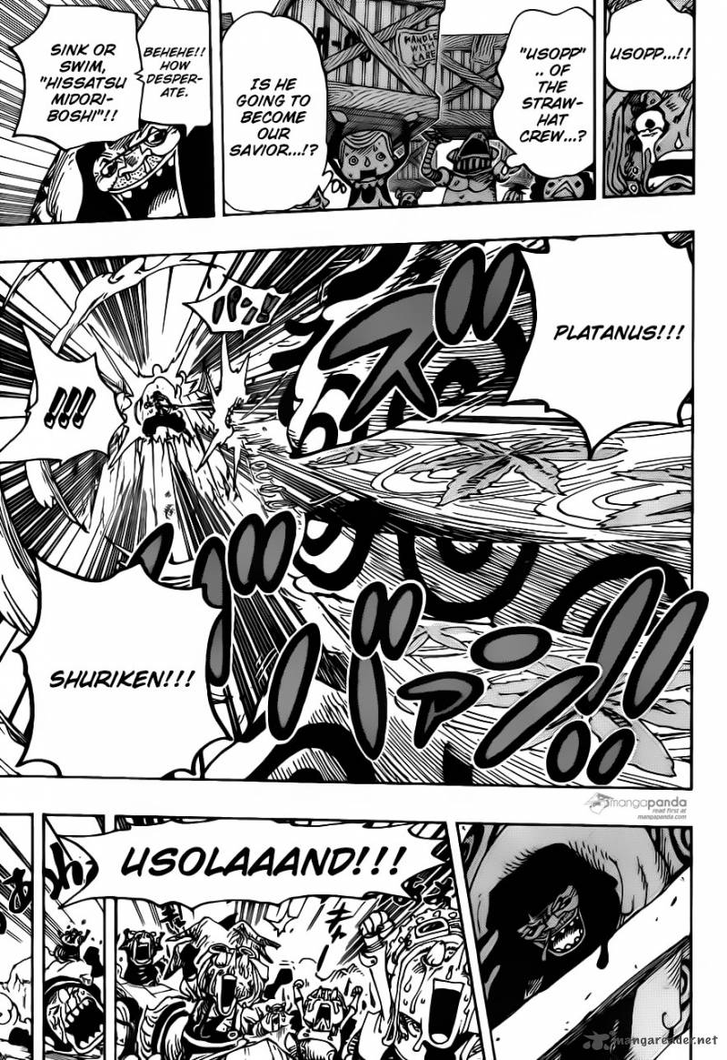 One Piece Manga Chapter 741 page 12 - Usoland the Liar