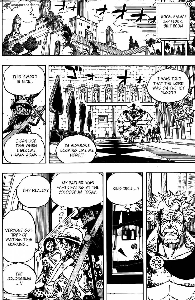 One Piece Manga Chapter 741 page 13 - Usoland the Liar