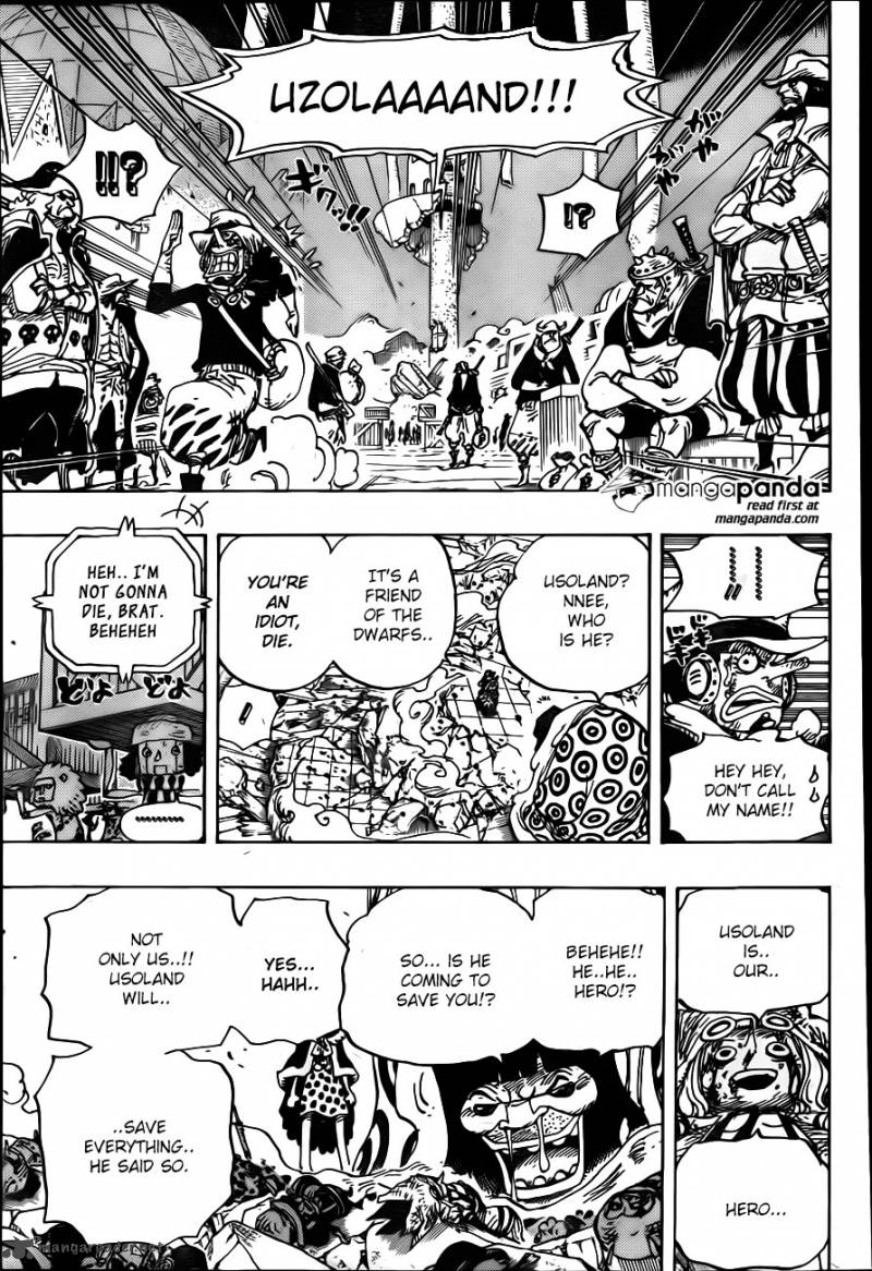 One Piece Manga Chapter 741 page 4 - Usoland the Liar