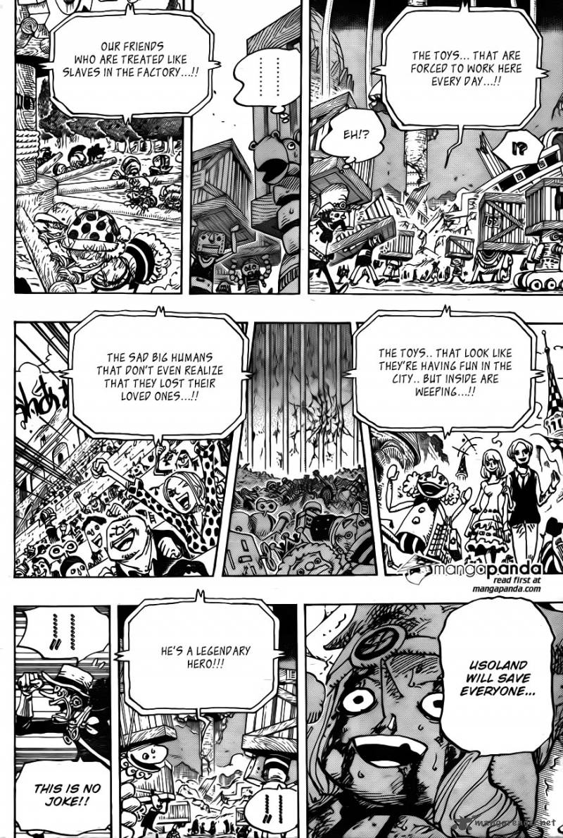 One Piece Manga Chapter 741 page 5 - Usoland the Liar